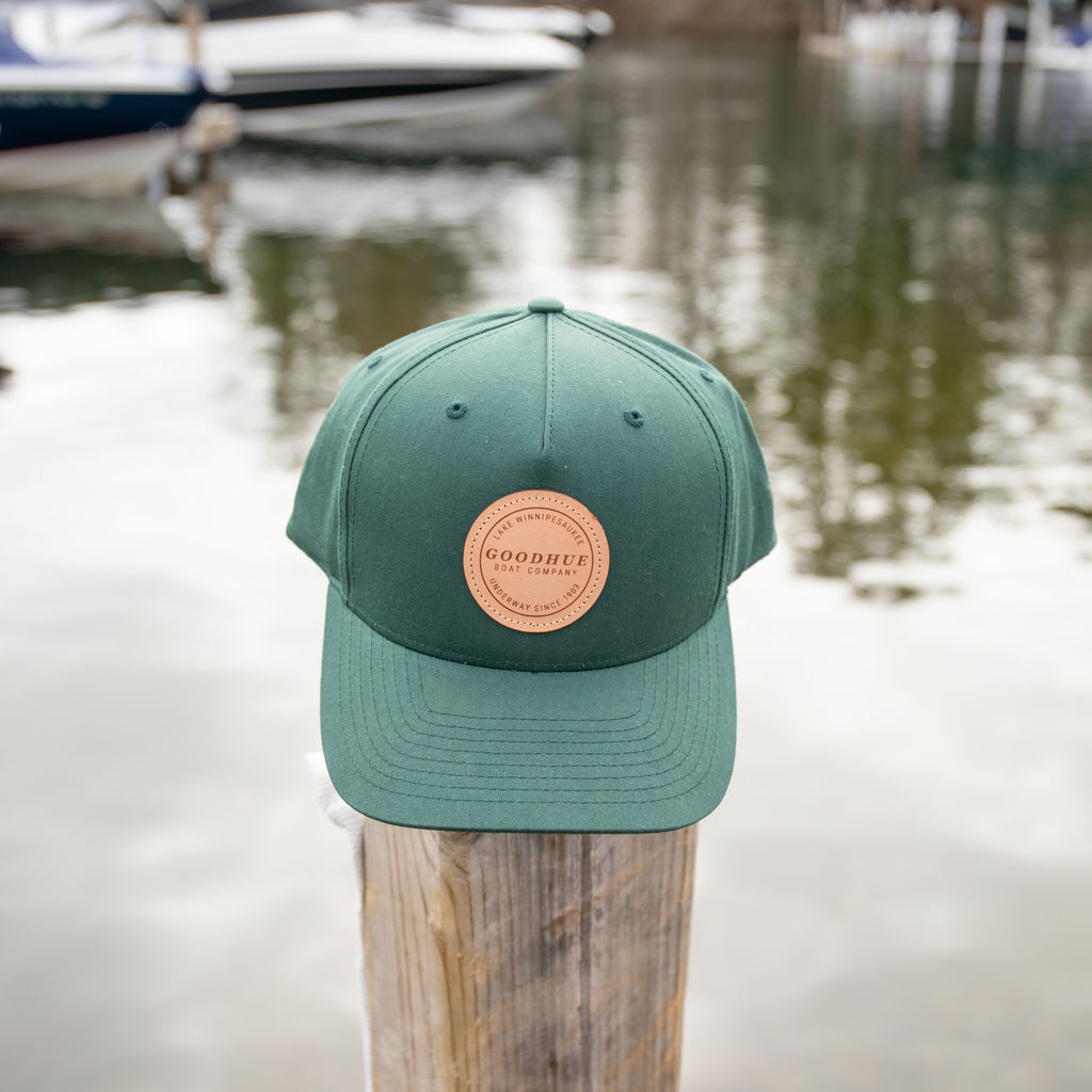 Lake Winnipesaukee Snapback Hat - Deep Green