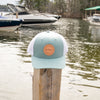 Lake Winnipesaukee Trucker Snapback Hat - Smoke Blue White