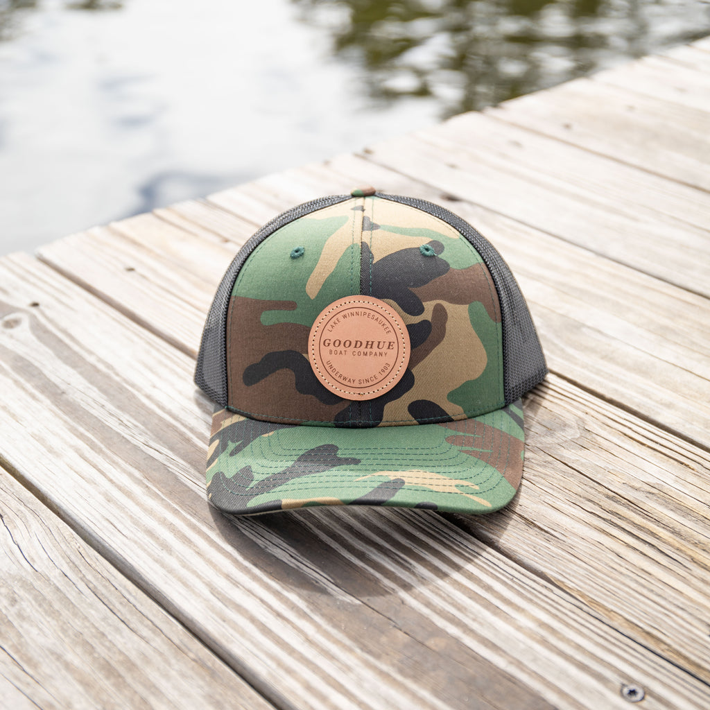 Lake Winnipesaukee Trucker Snapback Hat - Camo