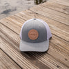 Lake Winnipesaukee Trucker Snapback Hat - Heather Gray White