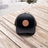 Lake Winnipesaukee Trucker Snapback Hat - Black