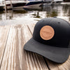 Lake Winnipesaukee Trucker Snapback Hat - Black