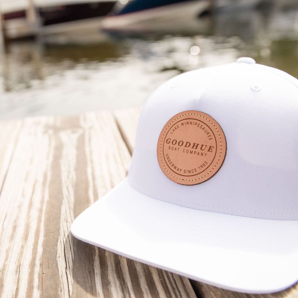 Lake Winnipesaukee Snapback Hat - White