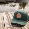 Lake Winnipesaukee Snapback Hat - Deep Green