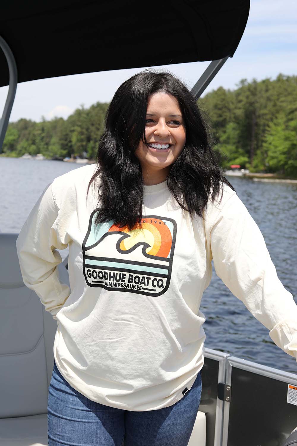 Sun Washed Lake Winnipesaukee Long Sleeve Tee