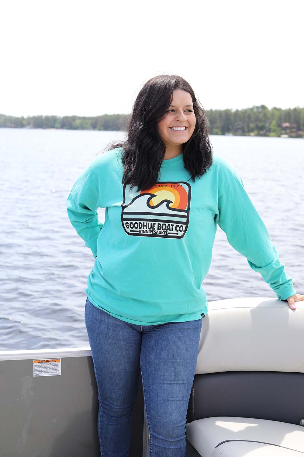 Sun Washed Lake Winnipesaukee Long Sleeve Tee