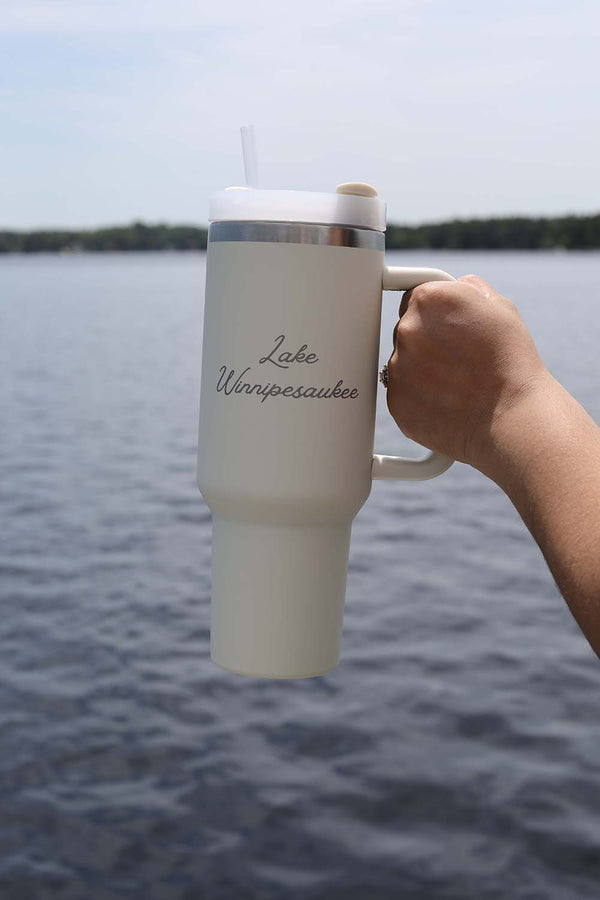 Lake Winnipesaukee Tumbler - Cream